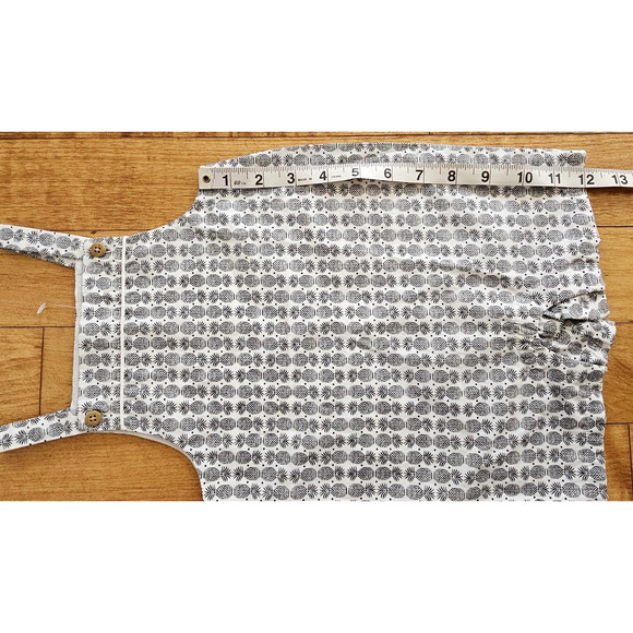 Janie And Jack Baby Boys 12 to 18 Months Pineapple Black & White Romper Summer - Picture 8 of 9